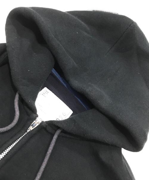 sacai（サカイ）sacai (サカイ) Sponge Sweat MA-1 Zip Hoodie/フーディージャケット ブラック サイズ:2の古着・服飾アイテム