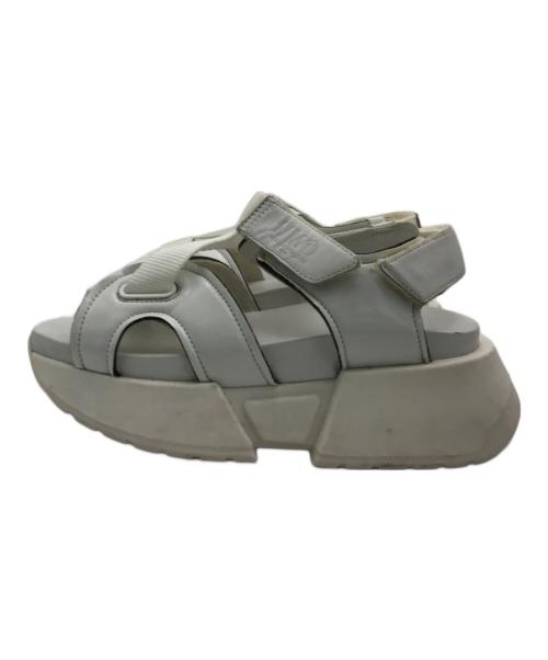 MM6 Maison Margiela（エムエムシックスメゾンマルジェラ）MM6 Maison Margiela (エムエムシックスメゾンマルジェラ) プラットフォームサンダル ホワイト サイズ:37の古着・服飾アイテム