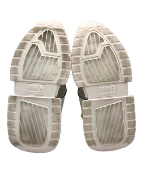 MM6 Maison Margiela（エムエムシックスメゾンマルジェラ）MM6 Maison Margiela (エムエムシックスメゾンマルジェラ) プラットフォームサンダル ホワイト サイズ:37の古着・服飾アイテム