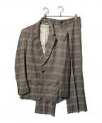 Vivienne Westwood manヴィヴィアン ウェストウッド マン）の古着「チェックセットアップスーツ」｜ブラウン