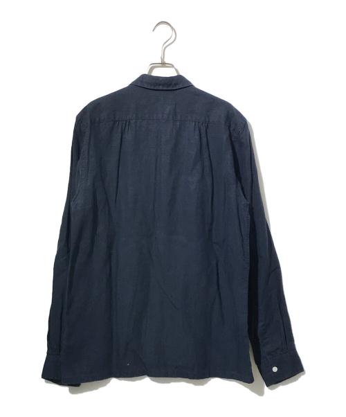 BEAMS（ビームス）BEAMS (ビームス) オープンカラー リネンシャツ ネイビー サイズ:Mの古着・服飾アイテム