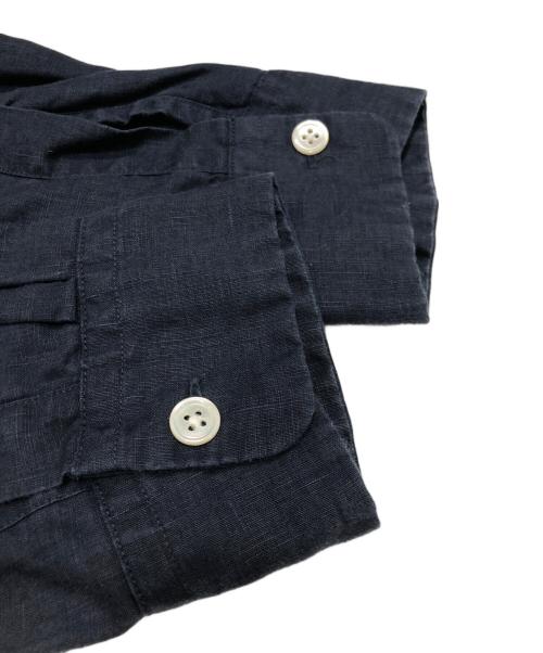 BEAMS（ビームス）BEAMS (ビームス) オープンカラー リネンシャツ ネイビー サイズ:Mの古着・服飾アイテム