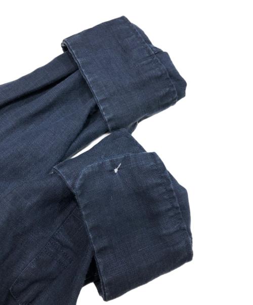 BEAMS（ビームス）BEAMS (ビームス) オープンカラー リネンシャツ ネイビー サイズ:Mの古着・服飾アイテム