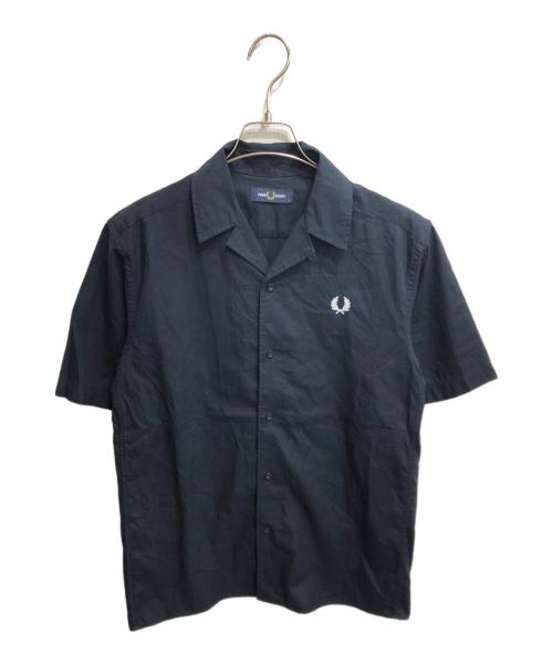 FRED PERRY（フレッドペリー）FRED PERRY (フレッドペリー) オープンカラー刺繍シャツ ネイビー サイズ:SIZE Sの古着・服飾アイテム