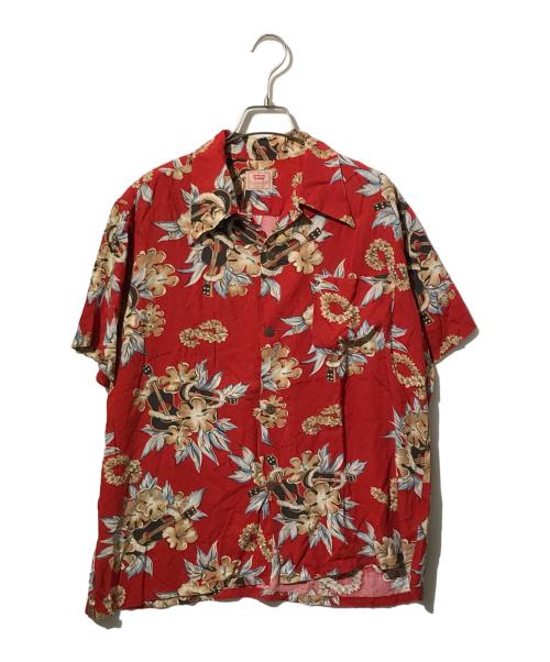 LEVI'S（リーバイス）LEVI'S (リーバイス) アロハシャツ レッド サイズ:Ｍの古着・服飾アイテム