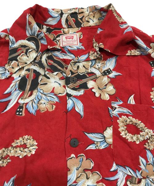 LEVI'S（リーバイス）LEVI'S (リーバイス) アロハシャツ レッド サイズ:Ｍの古着・服飾アイテム