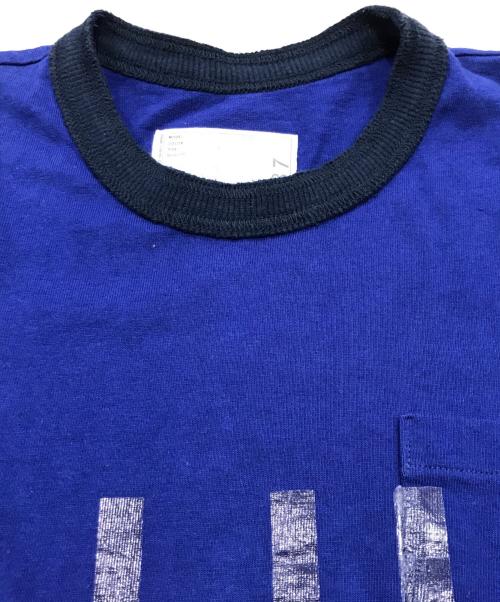 sacai（サカイ）sacai (サカイ) ポケットTシャツ ブルー サイズ:2の古着・服飾アイテム