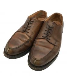 Crockett & Jones（クロケット＆ジョーンズ）の古着「Uチップレザーシューズ」｜ブラウン