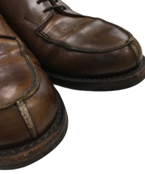 Crockett & Jones（クロケット＆ジョーンズ）Crockett & Jones (クロケット＆ジョーンズ) Uチップレザーシューズ ブラウン サイズ:７１/2の古着・服飾アイテム