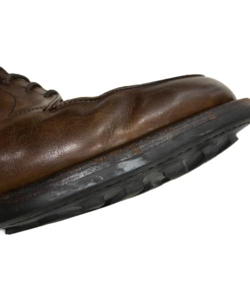 Crockett & Jones（クロケット＆ジョーンズ）Crockett & Jones (クロケット＆ジョーンズ) Uチップレザーシューズ ブラウン サイズ:７１/2の古着・服飾アイテム
