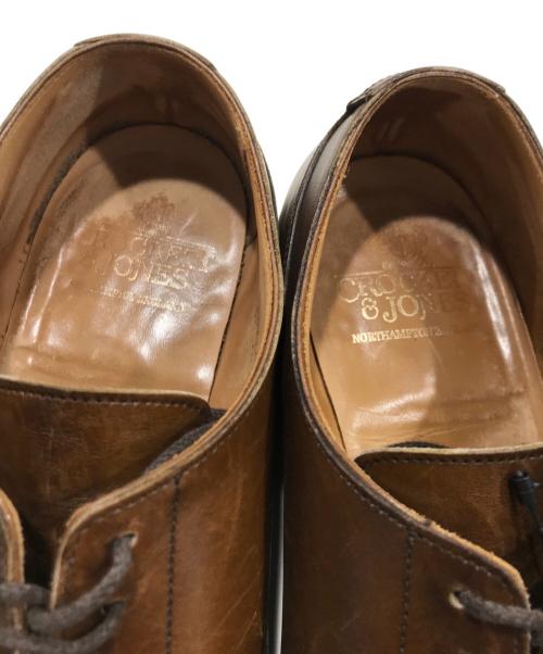 Crockett & Jones（クロケット＆ジョーンズ）Crockett & Jones (クロケット＆ジョーンズ) Uチップレザーシューズ ブラウン サイズ:７１/2の古着・服飾アイテム