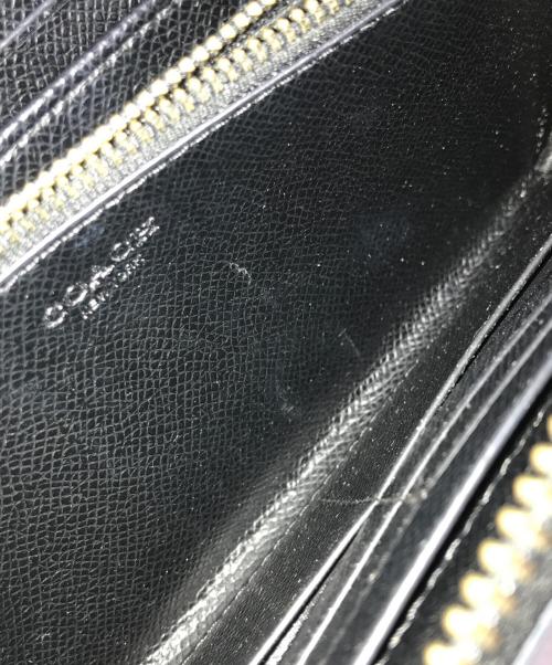 COACH（コーチ）COACH (コーチ) ロング ジップ アラウンド ウォレット ブラックの古着・服飾アイテム