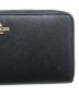中古・古着 COACH (コーチ) ロング ジップ アラウンド ウォレット ブラック：6000円