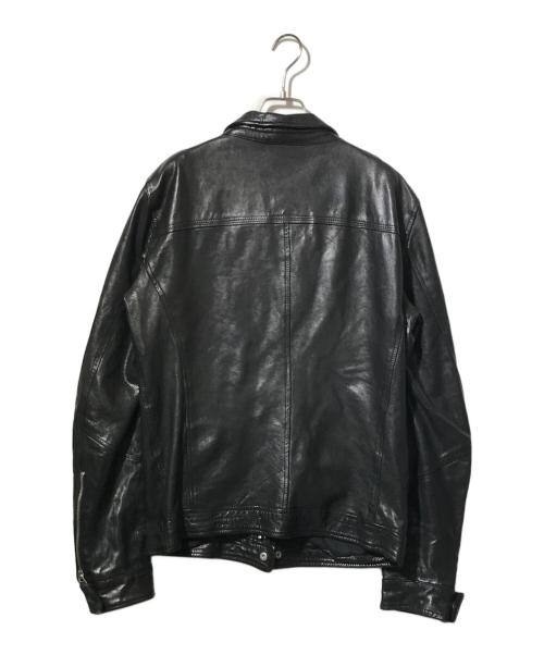 MUSHER（マーシャー）MUSHER (マーシャー) ライダースジャケット ブラック サイズ:Lの古着・服飾アイテム