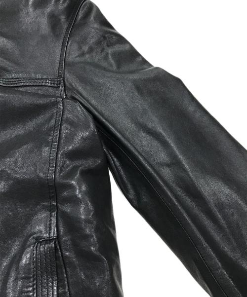MUSHER（マーシャー）MUSHER (マーシャー) ライダースジャケット ブラック サイズ:Lの古着・服飾アイテム