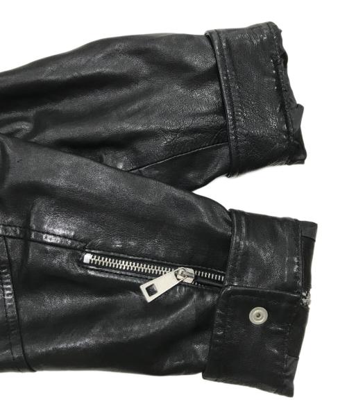 MUSHER（マーシャー）MUSHER (マーシャー) ライダースジャケット ブラック サイズ:Lの古着・服飾アイテム