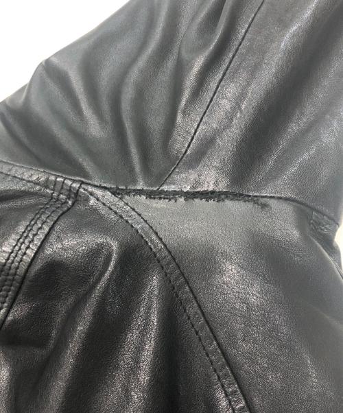 MUSHER（マーシャー）MUSHER (マーシャー) ライダースジャケット ブラック サイズ:Lの古着・服飾アイテム