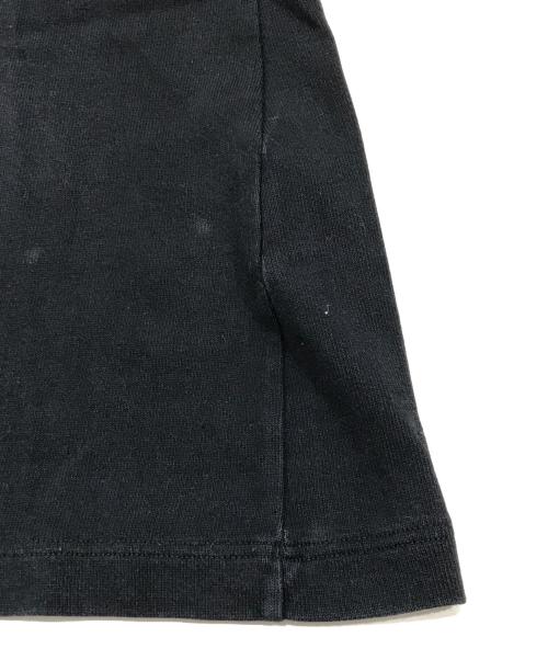 HERMES（エルメス）HERMES (エルメス) 裾ロゴコットンカットソー ブラック サイズ:34の古着・服飾アイテム