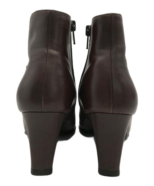 Salvatore Ferragamo（サルヴァトーレ フェラガモ）Salvatore Ferragamo (サルヴァトーレ フェラガモ) サイドジップブーツ ブラウン サイズ:3 1/2の古着・服飾アイテム