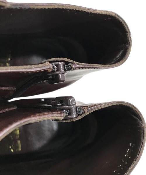 Salvatore Ferragamo（サルヴァトーレ フェラガモ）Salvatore Ferragamo (サルヴァトーレ フェラガモ) サイドジップブーツ ブラウン サイズ:3 1/2の古着・服飾アイテム
