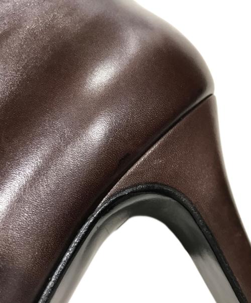 Salvatore Ferragamo（サルヴァトーレ フェラガモ）Salvatore Ferragamo (サルヴァトーレ フェラガモ) サイドジップブーツ ブラウン サイズ:3 1/2の古着・服飾アイテム
