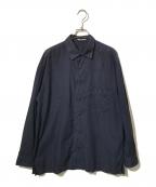 ISSEY MIYAKEイッセイミヤケ）の古着「コットンシャツ」｜ネイビー
