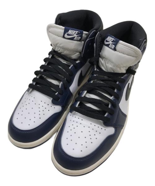 NIKE（ナイキ）NIKE (ナイキ) エアジョーダン1 レトロ ハイ OG ミッドナイトネイビー サイズ:US10.5/UK9.5/EUR44.5の古着・服飾アイテム