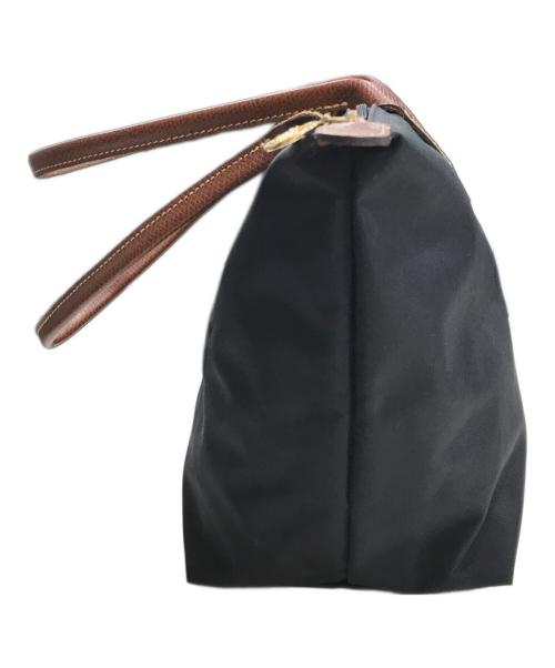 LONGCHAMP（ロンシャン）LONGCHAMP (ロンシャン) オリジナル M ショルダーバッグ ブラック×ブラウンの古着・服飾アイテム