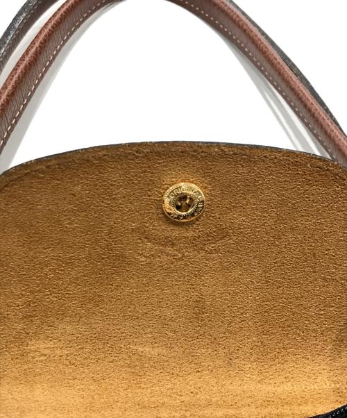 LONGCHAMP（ロンシャン）LONGCHAMP (ロンシャン) オリジナル M ショルダーバッグ ブラック×ブラウンの古着・服飾アイテム