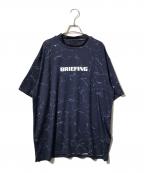 BRIEFINGブリーフィング）の古着「TIE DYE HIGH NECK RELAXED FITTシャツ」｜ネイビー