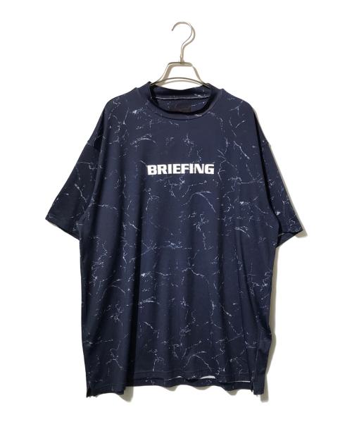 BRIEFING（ブリーフィング）BRIEFING (ブリーフィング) TIE DYE HIGH NECK RELAXED FITTシャツ ネイビー サイズ:XLの古着・服飾アイテム