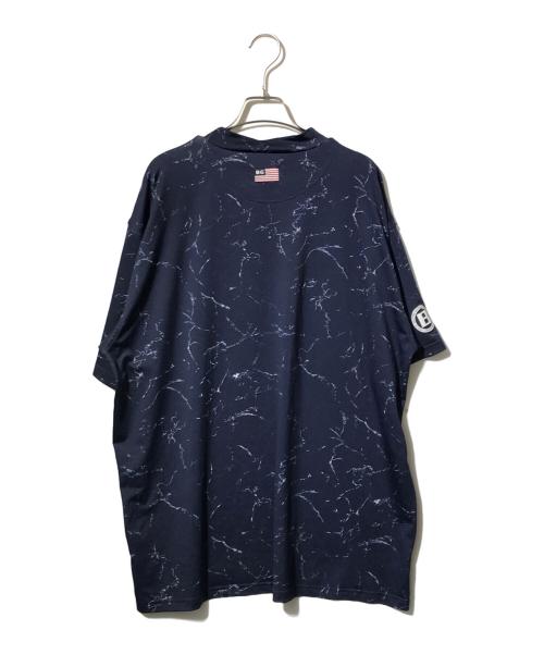 BRIEFING（ブリーフィング）BRIEFING (ブリーフィング) TIE DYE HIGH NECK RELAXED FITTシャツ ネイビー サイズ:XLの古着・服飾アイテム