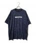 BRIEFING（ブリーフィング）の古着「TIE DYE HIGH NECK RELAXED FITTシャツ」｜ネイビー