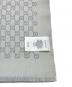 GUCCI (グッチ) GG ジャガードウールマフラー グレー：25000円