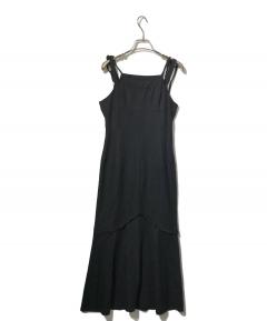 中古・古着通販】ANDMARY (アンドマリー) Baby slit mini dress グレー
