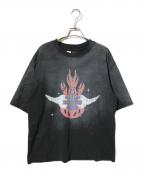 Lui's×YUKI HASHIMOTOルイス×ユウキハシモト）の古着「プリントTシャツ」｜ブラック