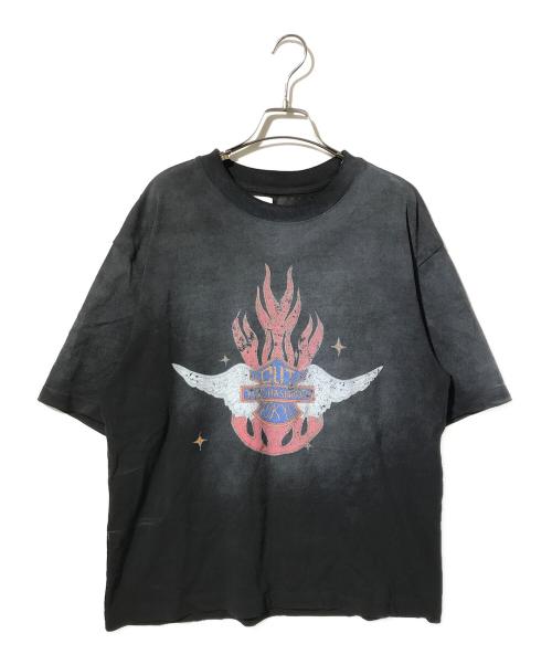 Lui's（ルイス）Lui's (ルイス) YUKI HASHIMOTO (ユウキハシモト) プリントTシャツ ブラック サイズ:FREEの古着・服飾アイテム
