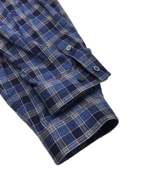 MAISON SPECIAL（メゾンスペシャル）MAISON SPECIAL (メゾンスペシャル) Regular Collar Prime-Over Shirt/長袖柄シャツ ブルー サイズ:1の古着・服飾アイテム