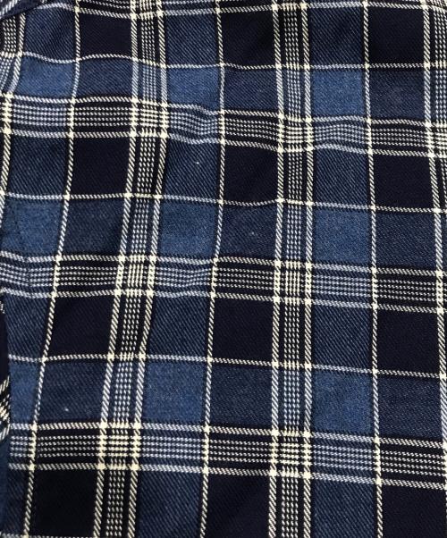 MAISON SPECIAL（メゾンスペシャル）MAISON SPECIAL (メゾンスペシャル) Regular Collar Prime-Over Shirt/長袖柄シャツ ブルー サイズ:1の古着・服飾アイテム
