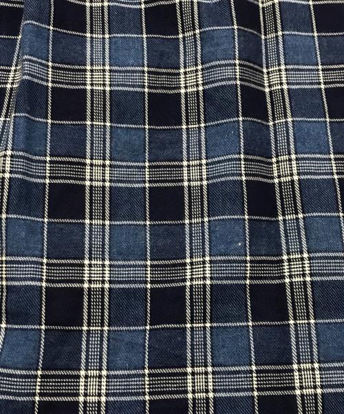MAISON SPECIAL（メゾンスペシャル）MAISON SPECIAL (メゾンスペシャル) Regular Collar Prime-Over Shirt/長袖柄シャツ ブルー サイズ:1の古着・服飾アイテム
