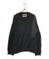 MAISON SPECIAL（メゾンスペシャル）の古着「Different Material Docking Prime-Over 3D Knit Pullover」｜ブラック