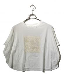 Natural by clip（ナチュラル バイ クリップ）の古着「アソートモチーフレースTシャツ」｜ホワイト