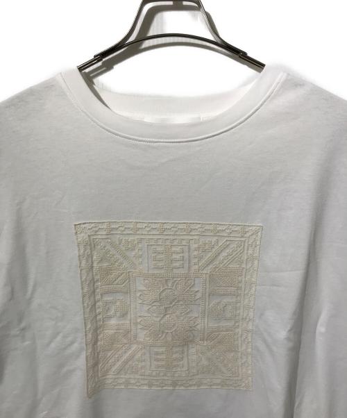 Natural by clip（ナチュラル バイ クリップ）NATURAL BY CLIP (ナチュラル バイ クリップ) アソートモチーフレースTシャツ ホワイト サイズ:Freeの古着・服飾アイテム