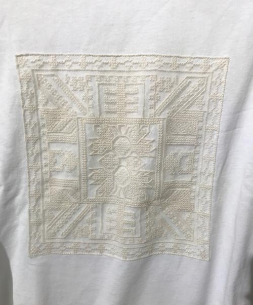 Natural by clip（ナチュラル バイ クリップ）NATURAL BY CLIP (ナチュラル バイ クリップ) アソートモチーフレースTシャツ ホワイト サイズ:Freeの古着・服飾アイテム
