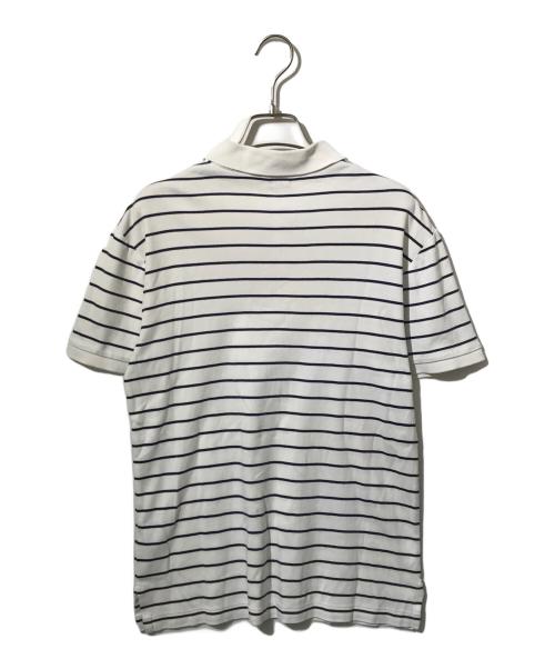 POLO RALPH LAUREN（ポロ・ラルフローレン）POLO RALPH LAUREN (ポロ・ラルフローレン) ポロシャツ ホワイト×ネイビー サイズ:Mの古着・服飾アイテム