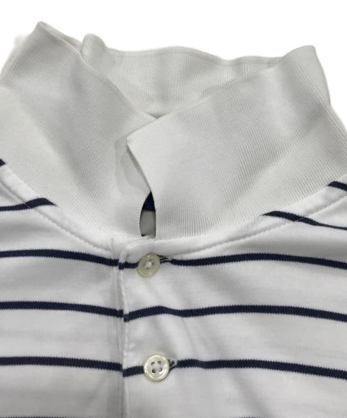 POLO RALPH LAUREN（ポロ・ラルフローレン）POLO RALPH LAUREN (ポロ・ラルフローレン) ポロシャツ ホワイト×ネイビー サイズ:Mの古着・服飾アイテム