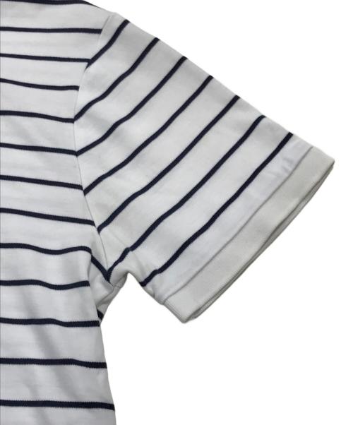 POLO RALPH LAUREN（ポロ・ラルフローレン）POLO RALPH LAUREN (ポロ・ラルフローレン) ポロシャツ ホワイト×ネイビー サイズ:Mの古着・服飾アイテム