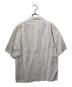 FAIRFAX (フェアファックス) リネンストライプシャツ ホワイト×グレー サイズ:L：7000円