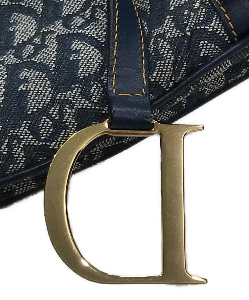 Christian Dior（クリスチャン ディオール）Christian Dior (クリスチャン ディオール) サドルバッグ ブルー×グレーの古着・服飾アイテム