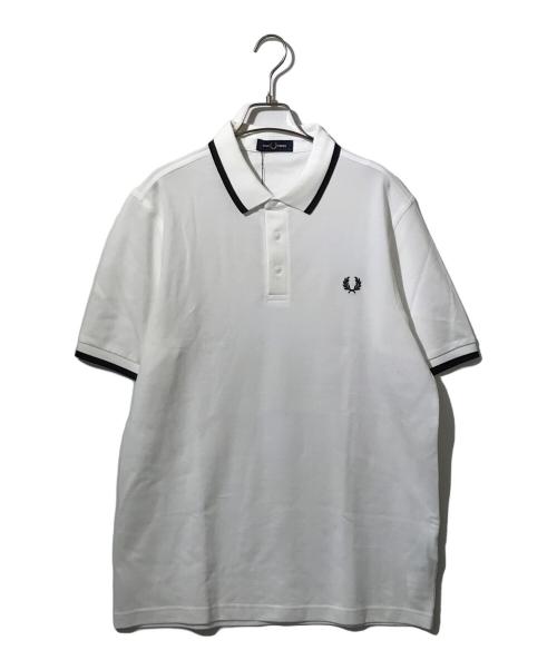 FRED PERRY（フレッドペリー）FRED PERRY (フレッドペリー) ポロシャツ ホワイト サイズ:Lの古着・服飾アイテム